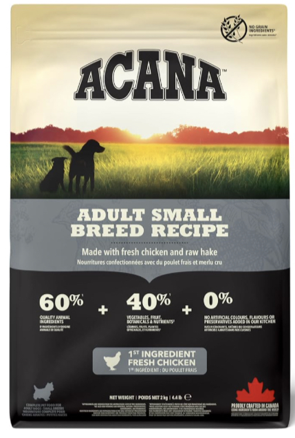 Acana adult small breed recipe