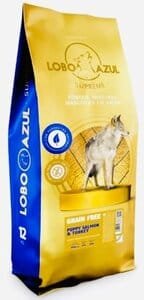 Pienso para perros lobo azul puppy grain free salmon turkey