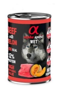 Alpha Spirit comida humeda beef with melon